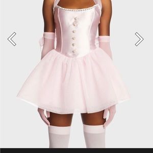 Sugar thrillz dollskill pastel pink dream of you mini dress